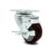 Service Caster 3 Inch Maroon Polyurethane Wheel Swivel Top Plate Caster with Brake SCC SCC-20S314-PPUB-MRN-TLB-TP3 - alternate 1